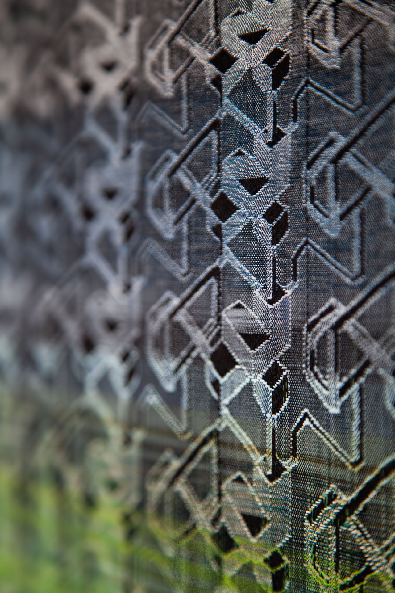 handwoven wall piece silk