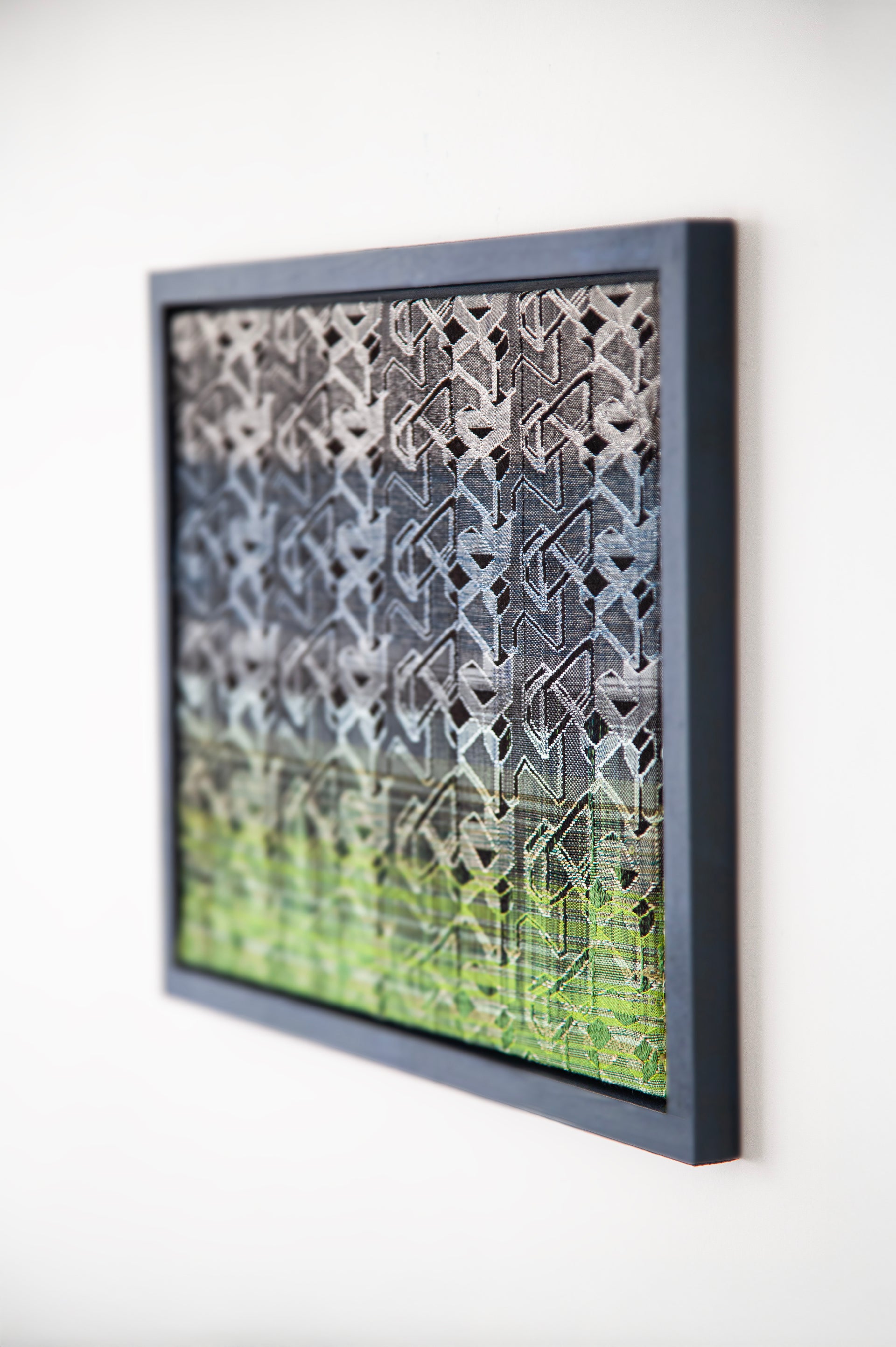 handwoven wall piece silk