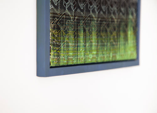 handwoven wall piece silk