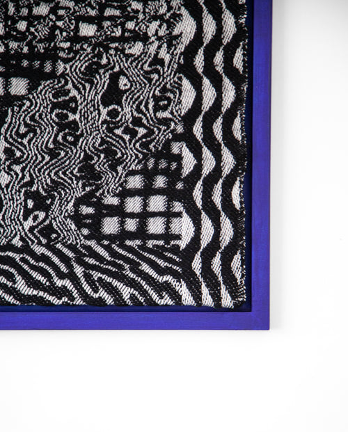 handwoven wall piece black & white