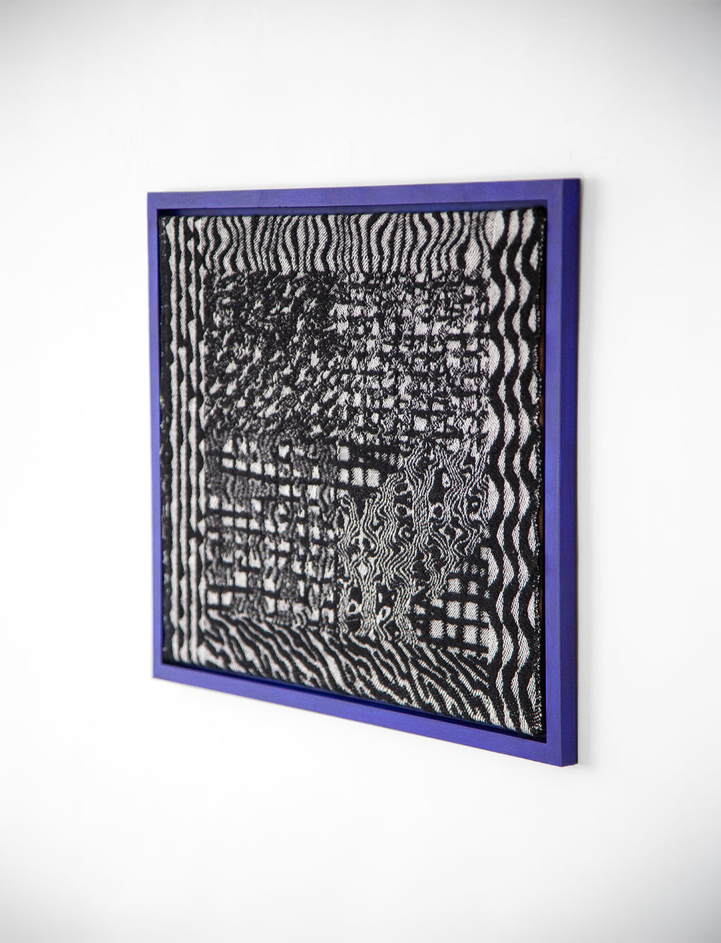 handwoven wall piece black & white